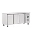 Polar Koelwerkbank RVS | 3 Deurs | 417L | (H)85x(B)179,5x(D)70cm