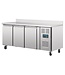 Polar Koelwerkbank RVS | 3 deurs | opspatrand | 417L | (H)95x(B)179,5x(D)70