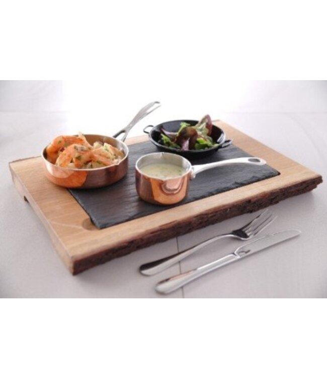 Mini steelpan koper - met schenktuit - Ø50x(H)30mm