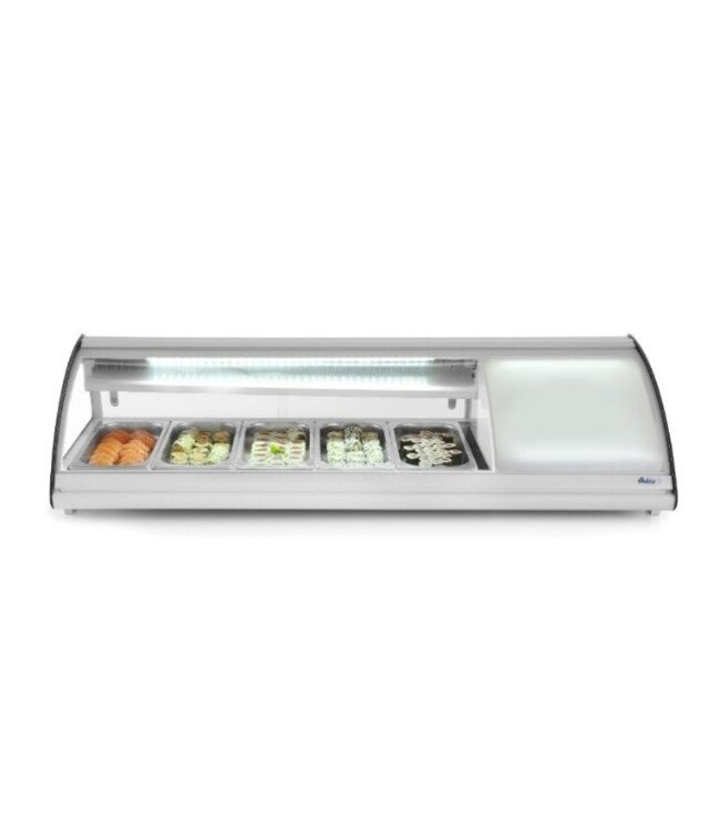 Sushi display koeling | 5x 1/3GN | (H)33x(B)130,7x(D)45cm
