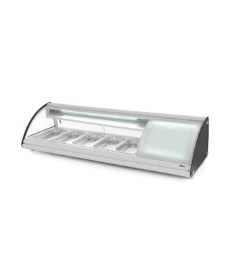 Hendi Sushi display koeling | 5x 1/3GN | (H)33x(B)130,7x(D)45