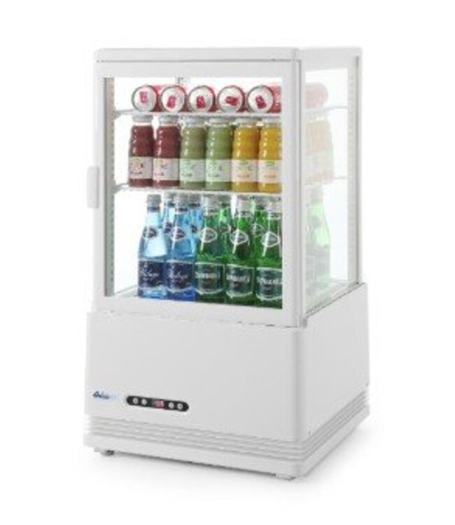 Koelvitrine tafelmodel | Wit | 58L | (H)81,6x(B)45,2x(D)40,6cm