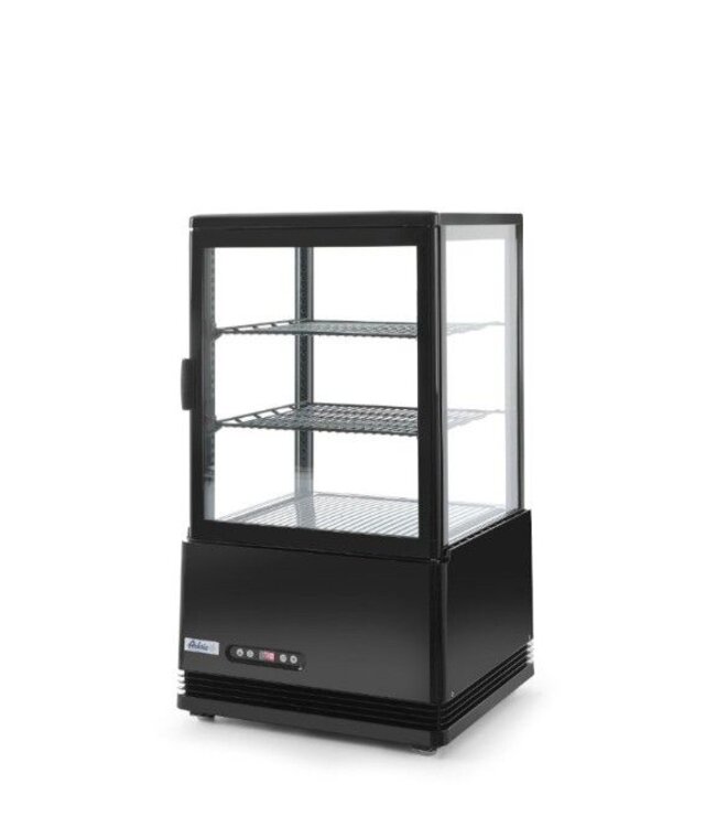 Koelvitrine tafelmodel | Zwart | 58L | (H)81,6x(B)45,2x(D)40,6cm