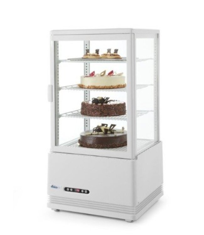 Koelvitrine tafelmodel | wit | 68L | (H)89,1x(B)45,2x(D)40,6