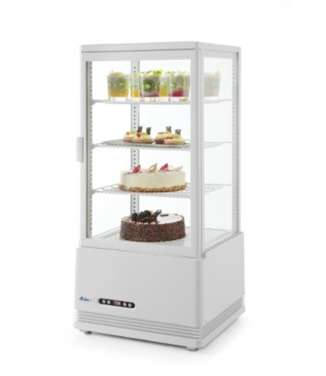 Koelvitrine tafelmodel | Wit | 78L | (H)96,6x(B)45,2x(D)40,6cm