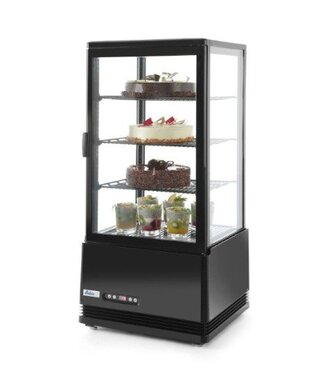 Hendi Koelvitrine tafelmodel | zwart | 78L | (H)96,6x(B)45,2x(D)40,6