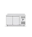 Hendi Koelwerkbank Profi Line | 2 deurs | spatrand | (H)85x(B)136x(D)70