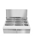 Hendi Saladette Kitchen Line | 2 deurs | boven 5/2GN | (H)88,8x(B)90x(D)70