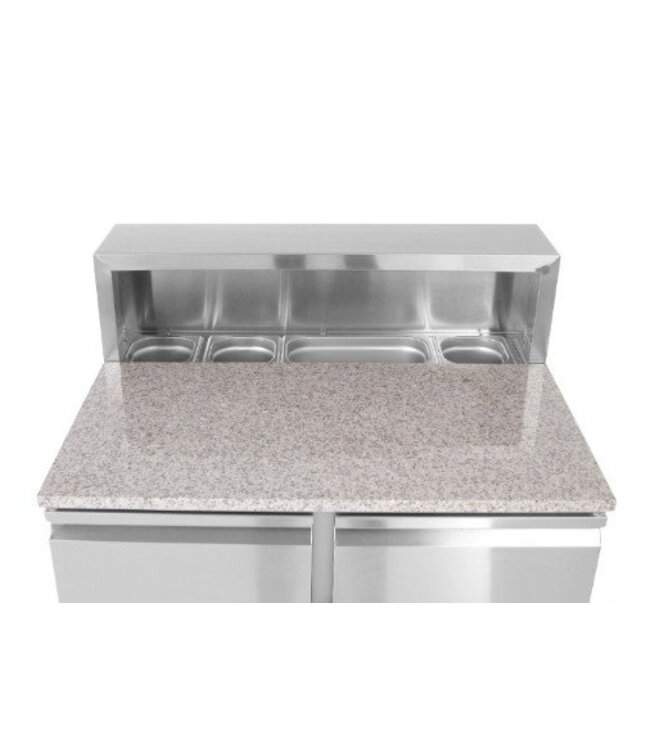 Pizza werkbank Kitchen Line | 2 deurs | boven 5/6GN | (H)110x(B)90x(D)70