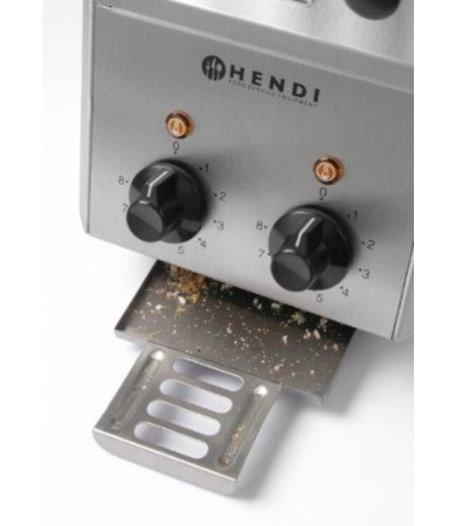 Tosti apparaat RVS - met timer - 2 klemmen