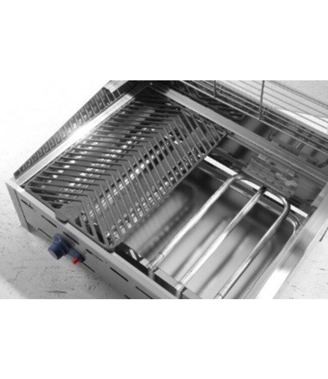 Barbecue Green Fire - 3 branders - met 2x gietijzeren bakplaat en 1x RVS rooster