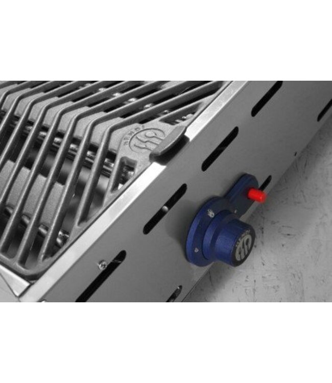 Barbecue Green Fire - 3 branders - met 2x gietijzeren bakplaat en 1x RVS rooster