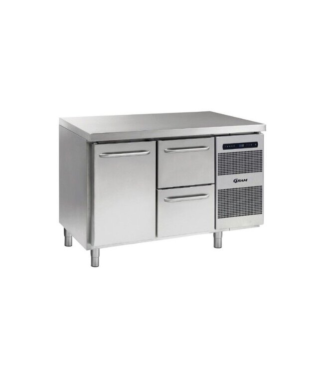 Koelwerkbank Gastro K 1407 CSG A DL/2D L2 - 1/1 GN