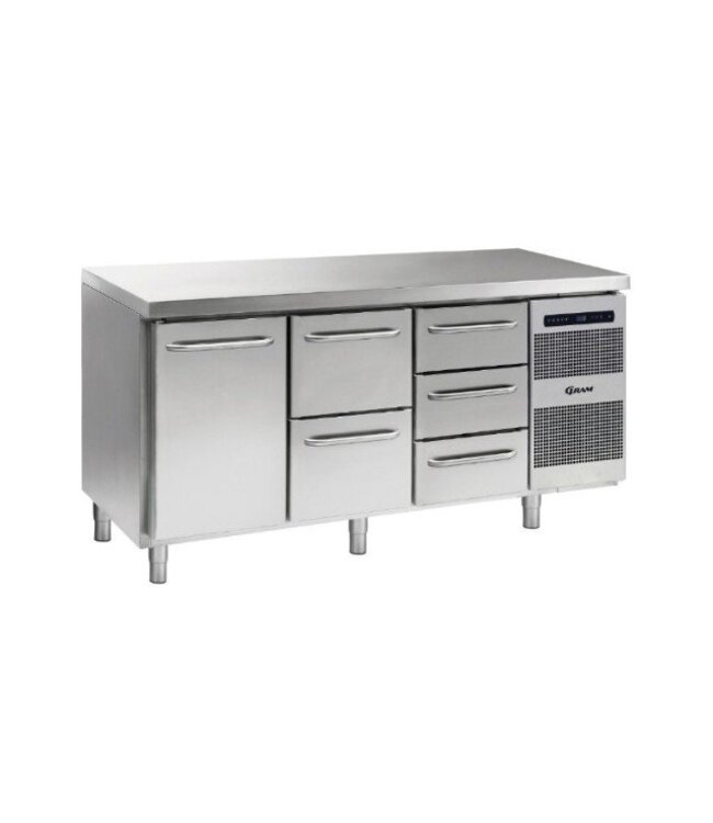 Koelwerkbank Gastro K 1807 CSG A DL/2D/3D L2 - 1/1 GN