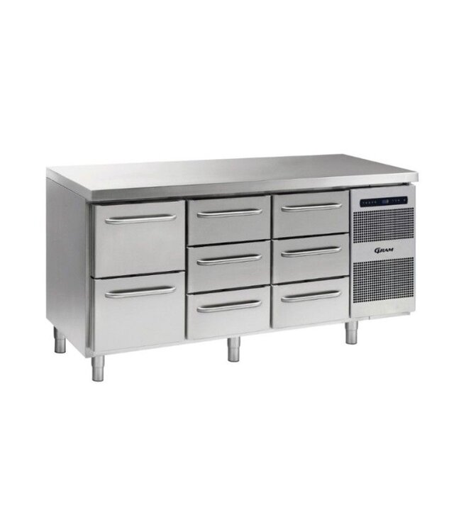 Koelwerkbank Gastro K 1807 CSG A 2D/3D/3D L2 - 1/1 GN