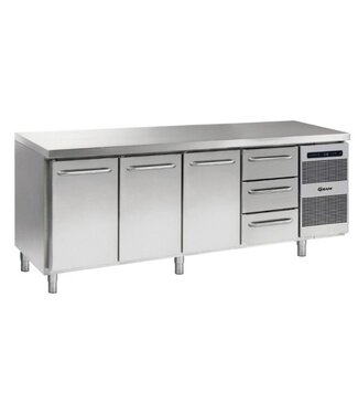 Gram Koelwerkbank Gastro K 2207 CSG A DL/DL/DL/3D L2 - 1/1 GN