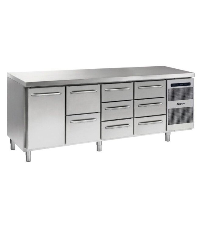 Koelwerkbank Gastro K 2207 CSG A DL/2D/3D/3D L2 - 1/1 GN