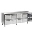 Koelwerkbank Gastro K 2207 CSG A 2D/2D/2D/2D L2 - 1/1 GN