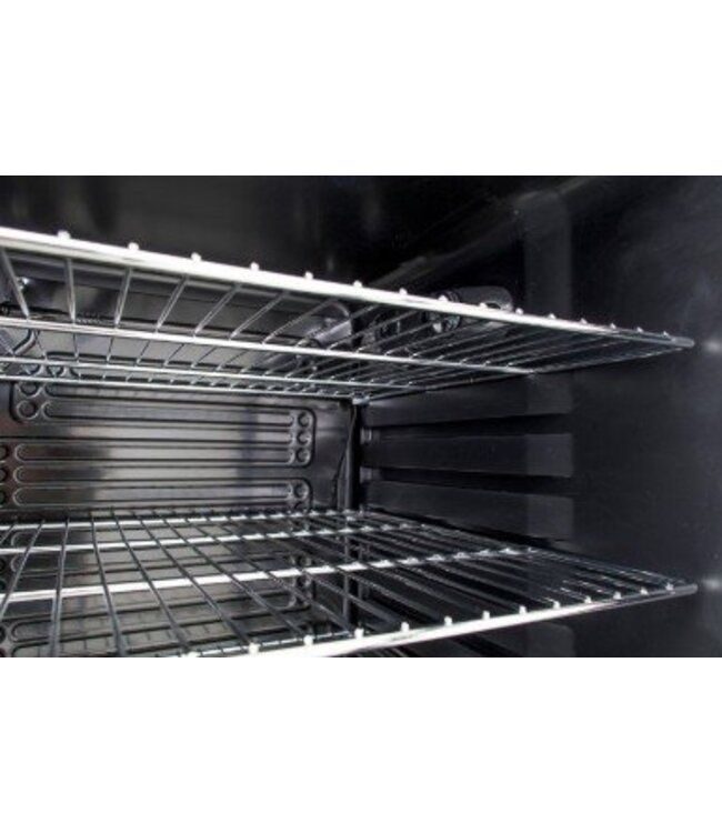 Koelkast met stalen frame | zwart | 130L | (H)84x(B)54x(D)54