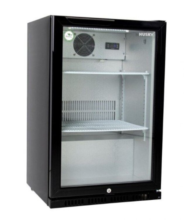 Husky Barkoeling Horeca | 1 klapdeur | zwart | 130L | (H)86,8x(B)55,6x(D)54,1