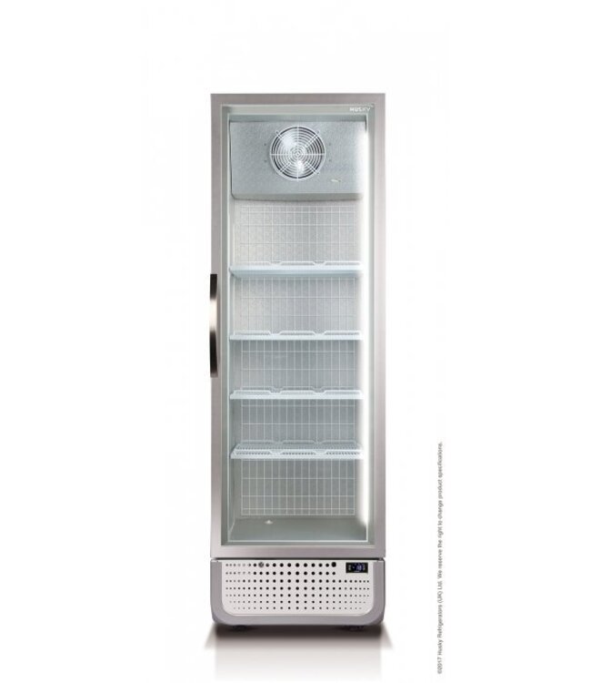 Vrieskast Pro Ventilator glasdeur | 378L | (H)198,5x(B)x65(D)71,9