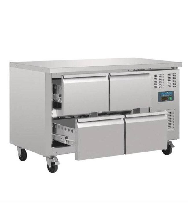 Koelwerkbank RVS | 4 Lades | 314L | (H)86x(B)136x(D)70cm