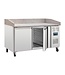 Polar Pizzawerkbank geforceerde koeling | 2 deurs | (H)100x(B)151x(D)80