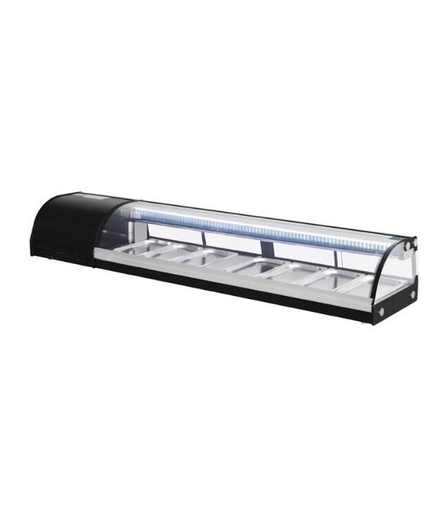 Sushi koelvitrine | 7x 1/3GN | 0 tot +6 graden | (H)29x(B)180x(D)39cm