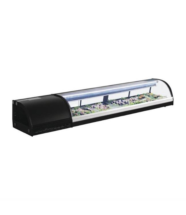 Sushi koelvitrine | 7x 1/3GN | 0 tot +6 graden | (H)29x(B)180x(D)39cm