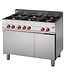 Gastro M Gasfornuis Gastro M 650 | 6 branders | met elektrische oven | (H)85x(B)110x(D)65