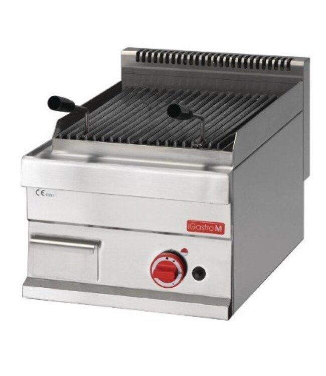 Lavasteengrill Gastro M 650 | aardgas | 5,5kW | (H)28x(B)40x(D)65