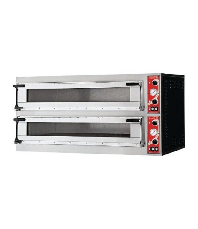 Gastro M Pizza oven | 2x 6 pizza's | Ø35cm | 400V | 18kW | (H)86,5x(B)136x(D)95,4