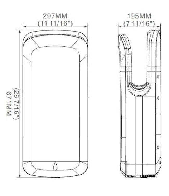 Handendroger No-Touch