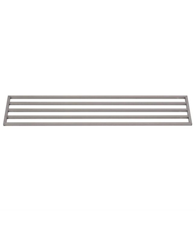 Wandplank roestvrijstaal - open vierkante buis plank - 100x40cm