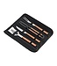 Deglon BBQ grill master - 4-delige set in tas