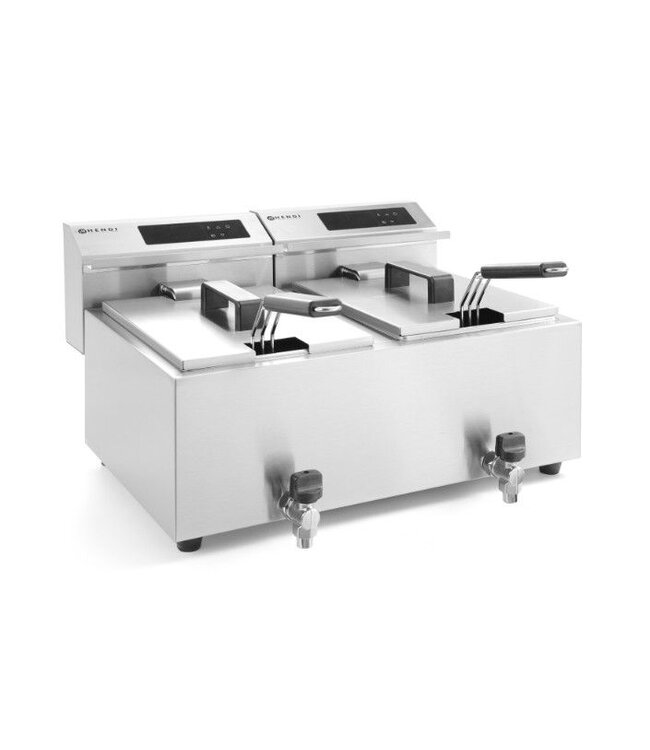 Friteuse Profi Line | 2x 8 Liter | Digitaal | Met aftapkraan