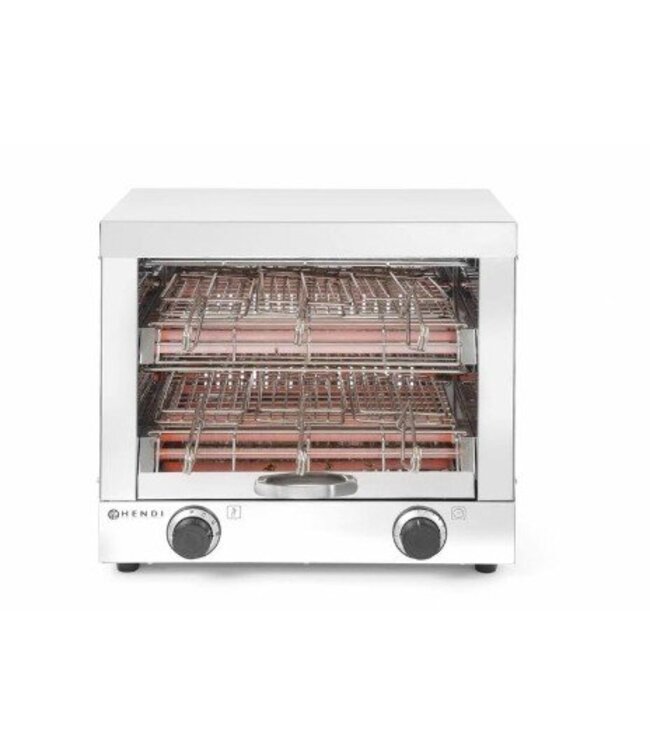 Tosti apparaat RVS | met 6 tostiklemmen