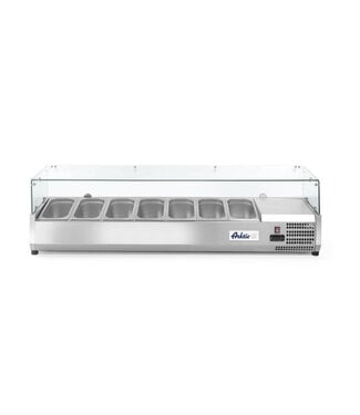 Hendi Opzetkoelvitrine Kitchen Line | 7x 1/3GN | (H)43x(B)160,5x(D)39,5