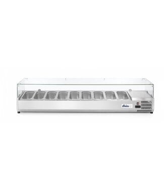 Arktic Opzetkoelvitrine Kitchen Line | 9x 1/3GN | (H)45,6x(B)200,5x(D)42cm