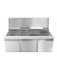 Hendi Saladette Kitchen Line | 3 deurs | boven 4X 1/1GN | (H)88,8x(B)136,5x(D)70