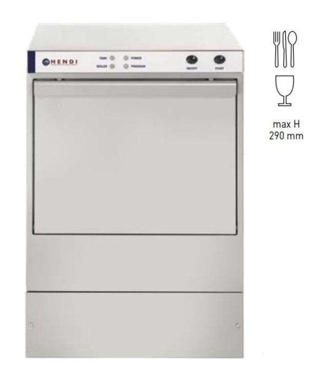 Glazen vaatwasmachine K40 - 40x40cm - Invoerhoogte 29cm