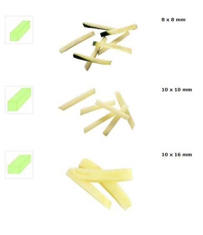 Elektrische Frietsnijder | verschillende afmetingen mogelijk (BEKIJK VIDEO!)