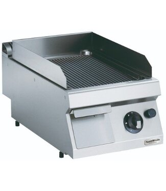 Combisteel Bakplaat op gas | geribbeld | 7kW | (H)25x(B)40x(D)70