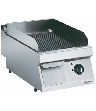 Combisteel Elektrische bakplaat | geribbeld | 4,2kW | (H)25x(B)40x(D)70