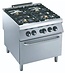 Combisteel Gasfornuis 4 pits met gasoven | 3x6 + 1x10kW | (H)85x(B)80x(D)90