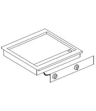 Combisteel Elektrische bakplaat glad | Drop-In | (H)18,1x(B)62,5x(D)60