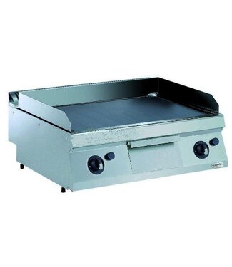 Combisteel Bakplaat op gas | glad | 14kW | (H)25x(B)80x(D)70