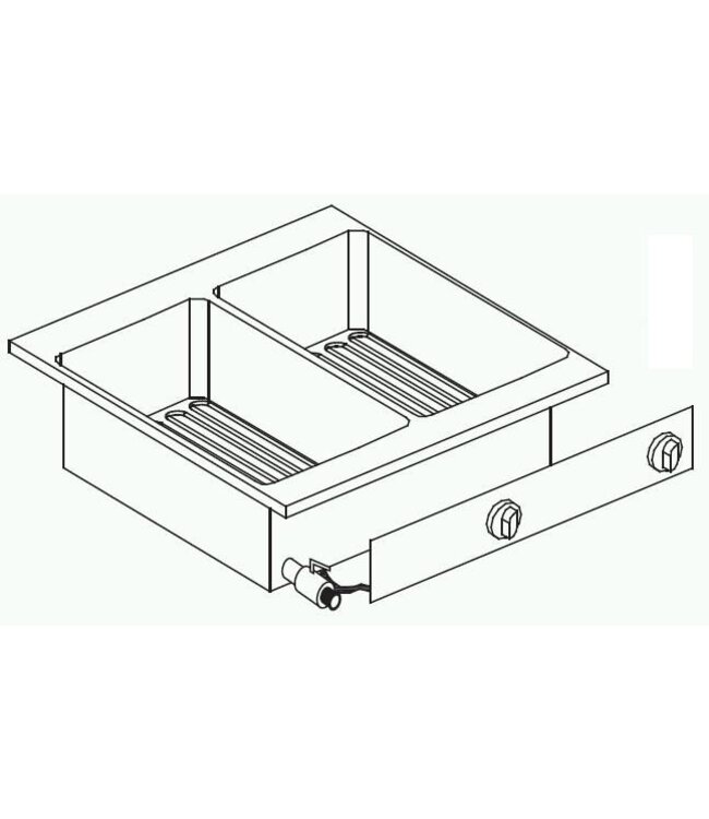 Elektrische friteuse | Drop-In | 2x10L | 11kW