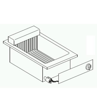 Combisteel Elektrische friteuse | Drop-In | 10L | 7,25kW