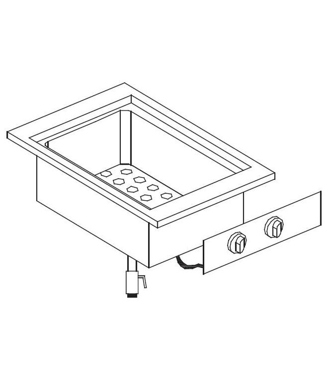 Elektrische Bain Marie | Drop-In | 1/1GN